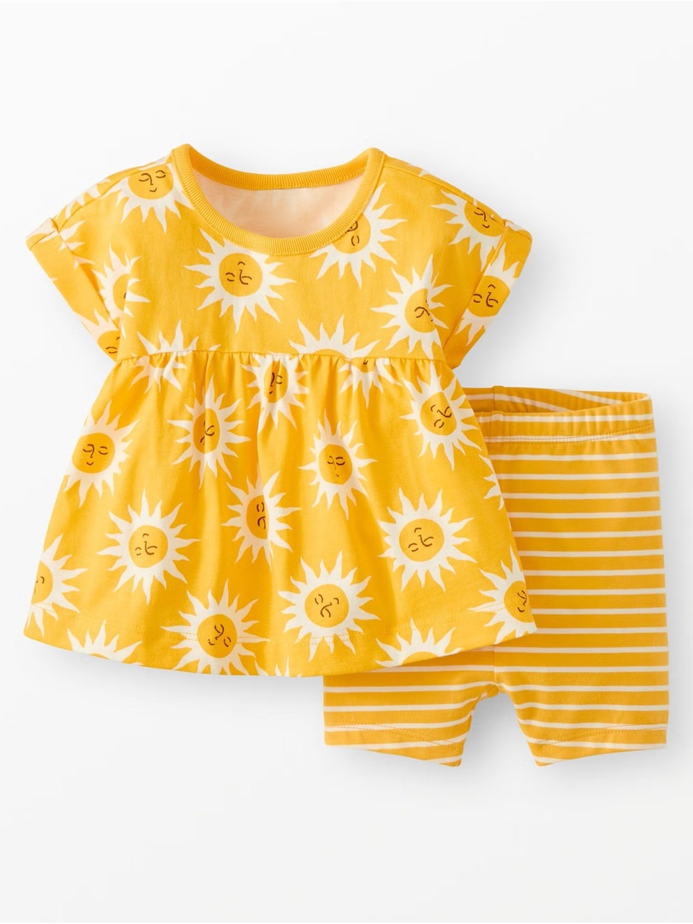 NWOT Hanna Andersson Baby Tunic & Short Set